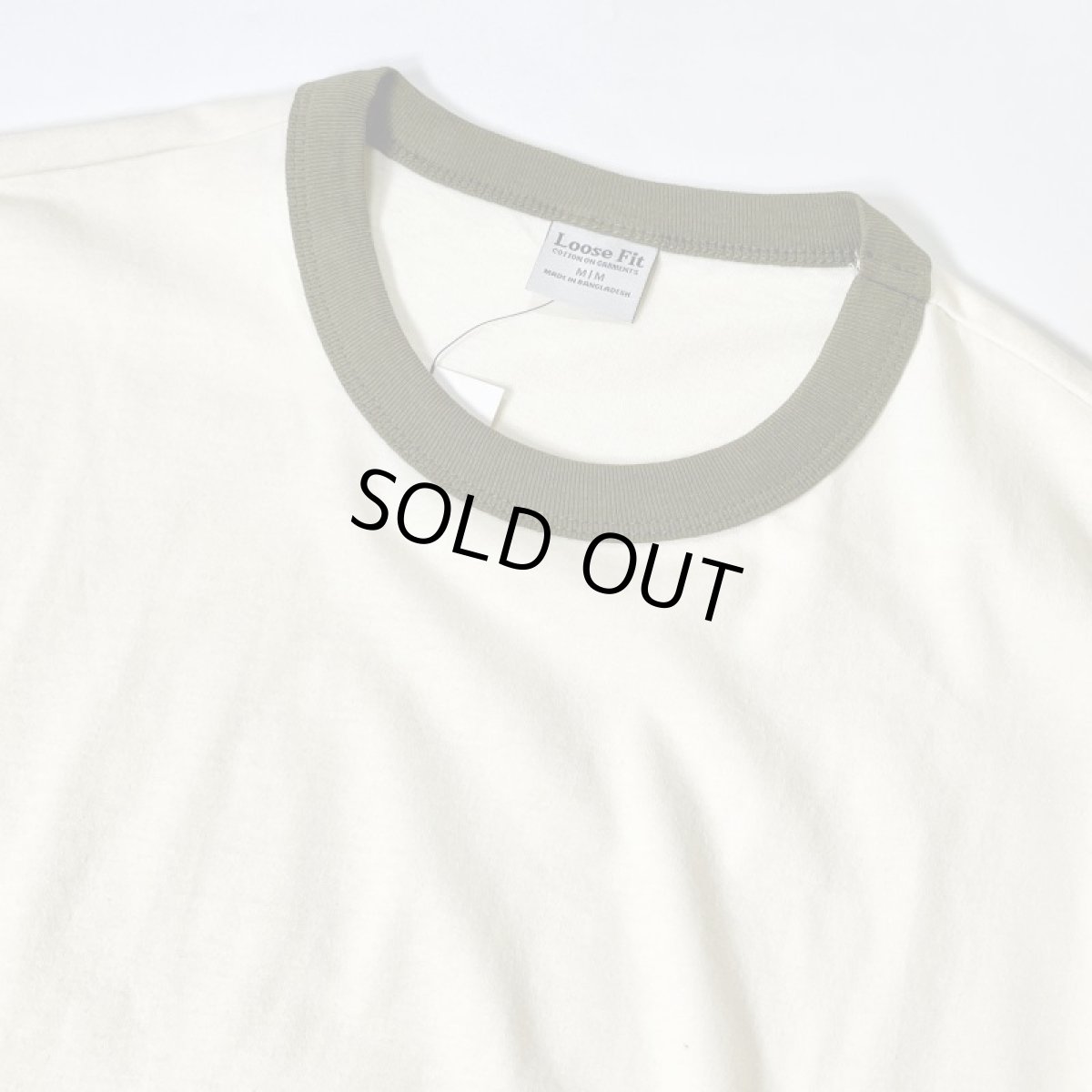 画像2: Ctton On S/S Ringer T-Shirts - NaturalxOlive (2)