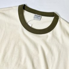画像2: Ctton On S/S Ringer T-Shirts NaturalｘOlive / コットンオン リンガーTシャツ ナチュラルｘオリーブ (2)