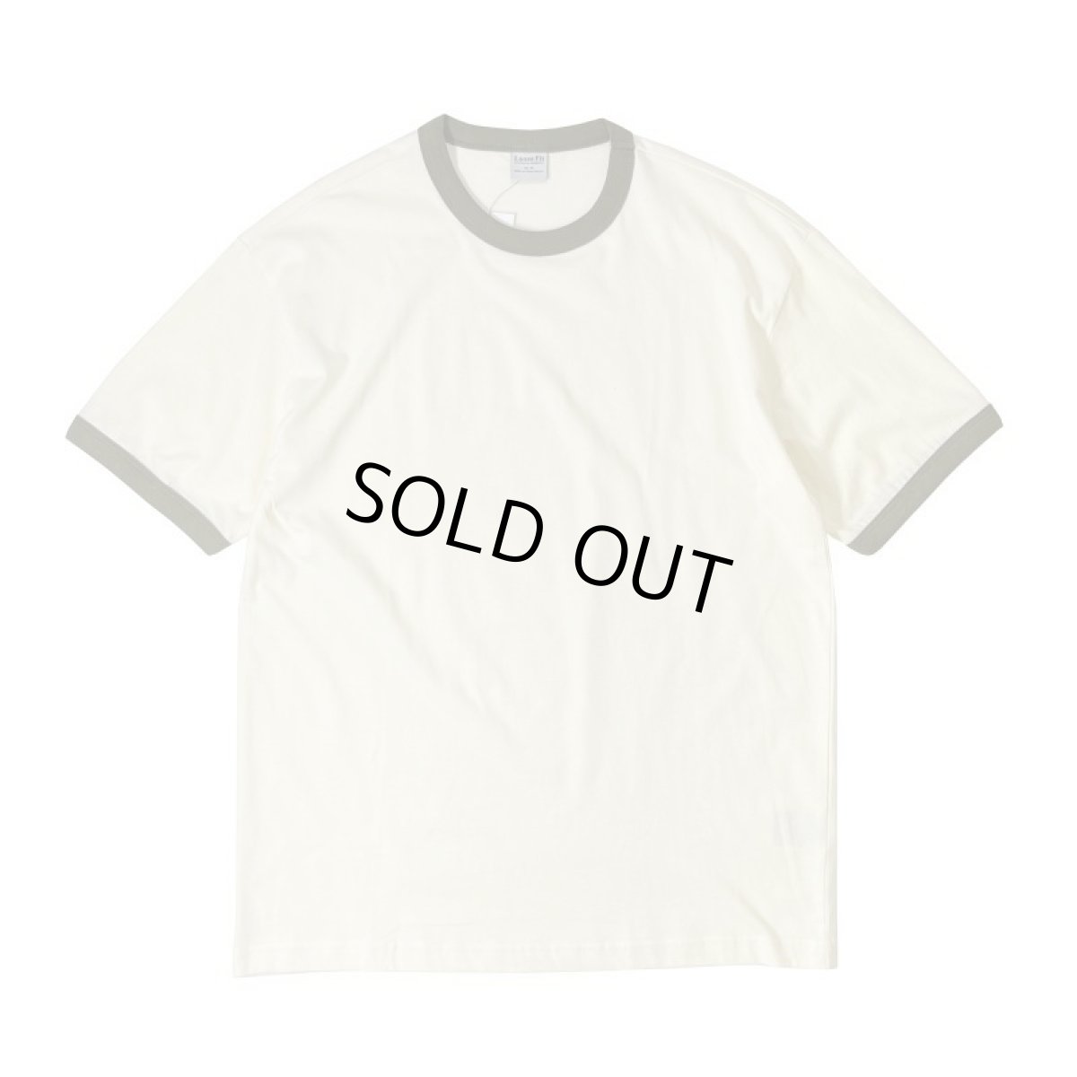 画像1: Ctton On S/S Ringer T-Shirts - NaturalｘOlive (1)