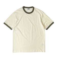 画像1: Ctton On S/S Ringer T-Shirts NaturalｘOlive / コットンオン リンガーTシャツ ナチュラルｘオリーブ (1)