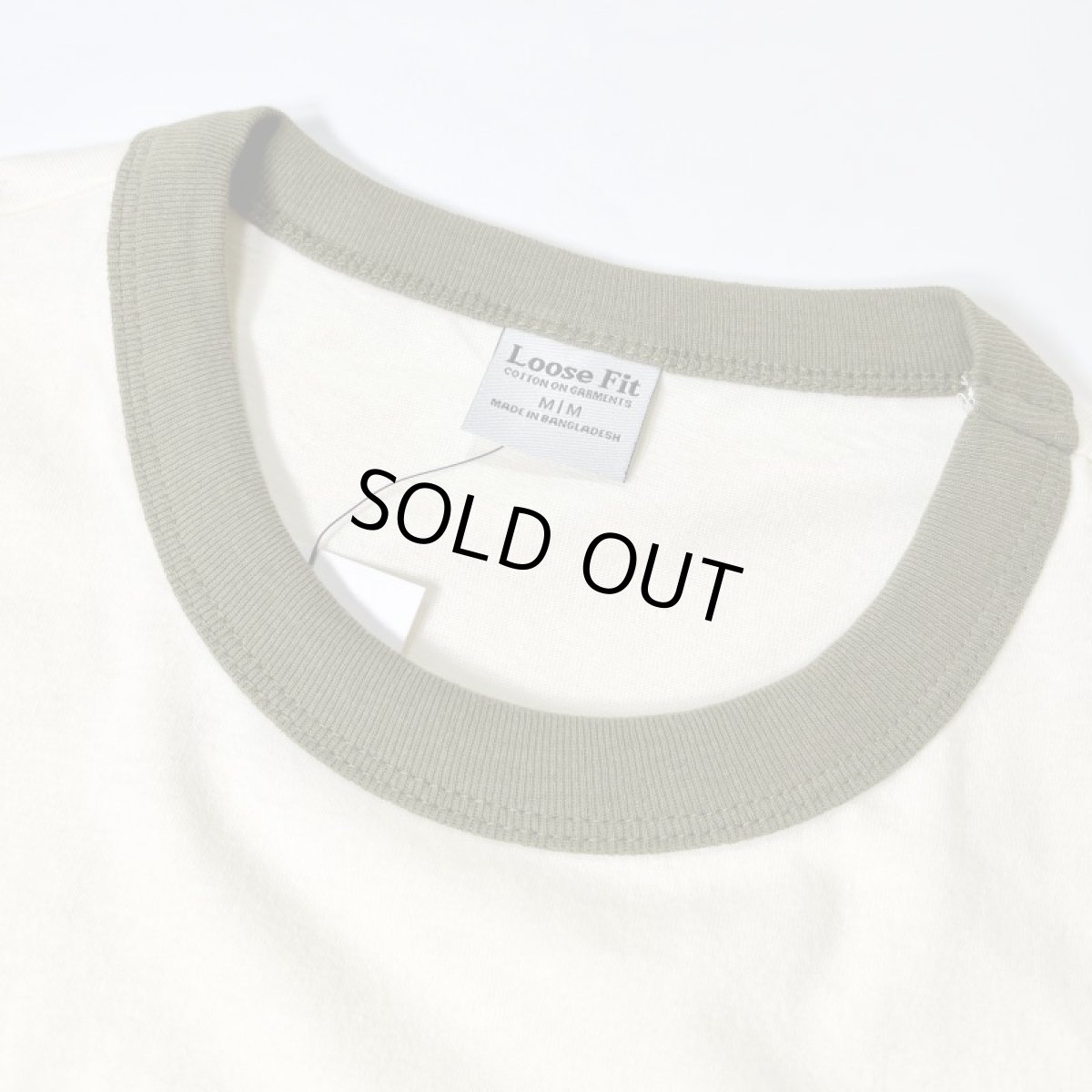 画像3: Ctton On S/S Ringer T-Shirts - NaturalxOlive (3)