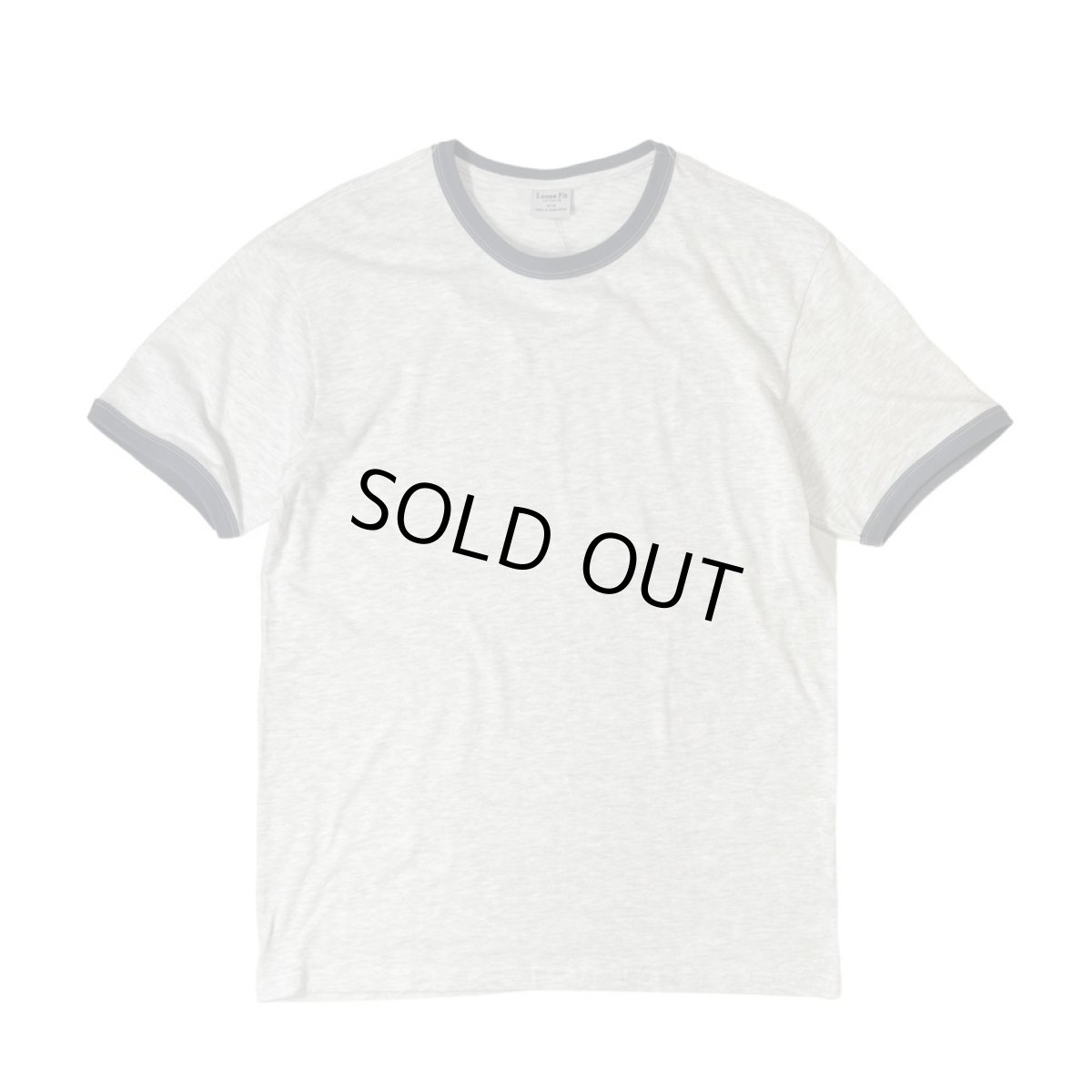 画像1: Ctton On S/S Ringer T-Shirts - AshｘNavy (1)