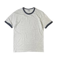 画像1: Ctton On S/S Ringer T-Shirts AshｘNavy / コットンオン リンガーTシャツ アッシュｘネイビー (1)