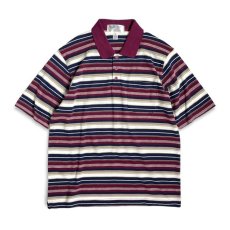画像1: Lord Daniel Sportswear S/S Pique Polo Shirts Burgundy / ロードダニエルスポーツウェア ショートスリーブ ピケ ポロシャツ バーガンディ (1)