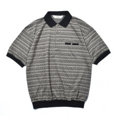画像1: Lord Daniel Sportswear S/S Banded Bottom Polo Shirts - Black (1)