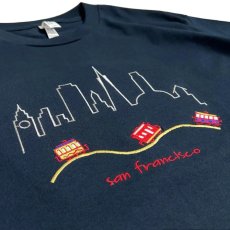 画像3: San Francisco Souvenir Emb S/S T-Shirts - Navy (3)