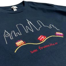 画像3: San Francisco Souvenir Emb S/S T-Shirts Navy / サンフランシスコ スーベニア ショートスリーブ Tシャツ ネイビー (3)