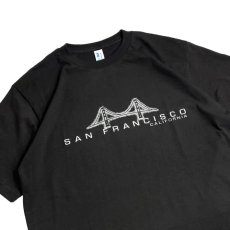 画像2: San Francisco Souvenir Emb S/S T-Shirts - Black (2)