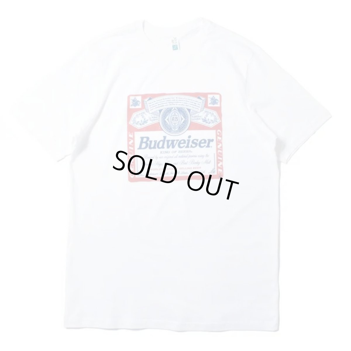 画像1: Budweiser Bud Beer #M7181 T-Shirts - White (1)