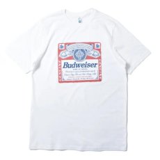 画像1: Budweiser Bud Beer #M7181 T-Shirts - White (1)