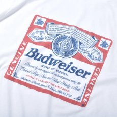 画像2: Budweiser Bud Beer #M7181 T-Shirts - White (2)