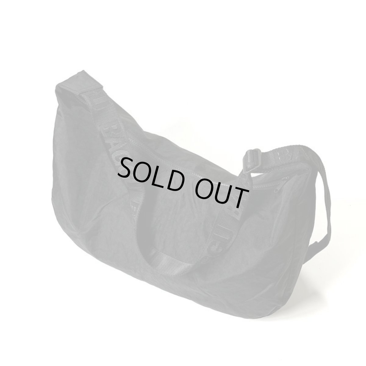 画像2: BAGGU Large Nylon Crescent Bag - Black (2)