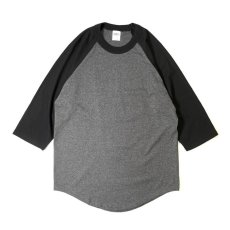 画像1: Shakawear 6oz Raglan T-Shirts Heather CharcoalｘBlack / シャカウェア 6オンス ラグラン Tシャツ チャコールｘブラック (1)