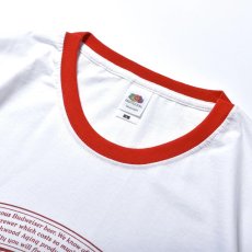 画像2: Budweiser Ringer T-Shirts WhiteｘRed / バドワイザー リンガー Tシャツ ホワイト ｘレッド (2)