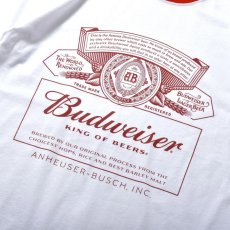 画像3: Budweiser Ringer T-Shirts WhiteｘRed / バドワイザー リンガー Tシャツ ホワイト ｘレッド (3)