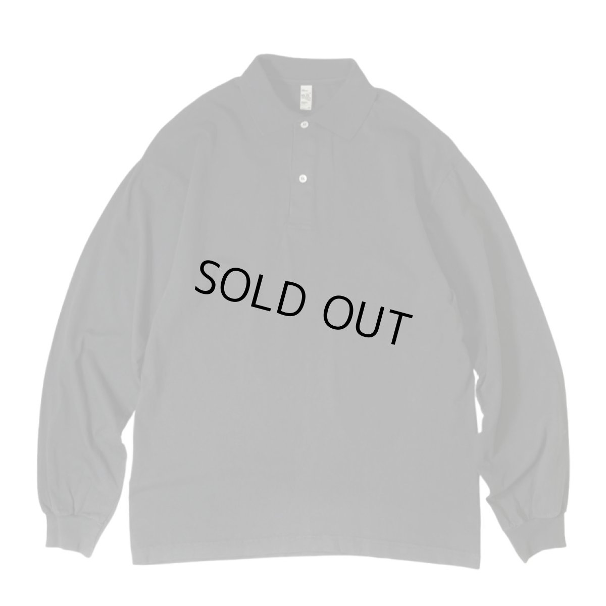 画像1: Los Angeles Apparel 6.5oz L/S Polo T-Shirts - Black (1)