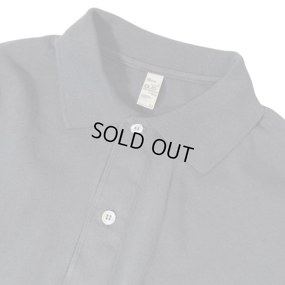 画像3: Los Angeles Apparel 6.5oz L/S Polo T-Shirts - Black (3)