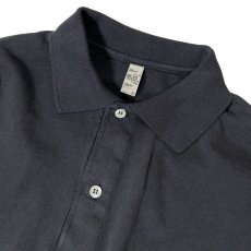画像3: Los Angeles Apparel 6.5oz L/S Polo T-Shirts - Black (3)