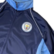 画像4: Icon Sports Manchester City F.C. Adult Full Zip Truck Jacket NavyｘSax / マンチェスター・シティFC ストライカー フルジップ トラックジャケット ネイビーｘサックス (4)