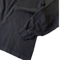 画像4: Los Angeles Apparel 6.5oz L/S Polo T-Shirts Black / ロサンゼルスアパレル 6.5オンス ロングスリーブ ポロ Tシャツ ブラック (4)