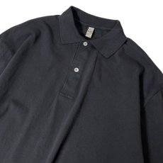 画像2: Los Angeles Apparel 6.5oz L/S Polo T-Shirts - Black (2)