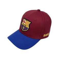 画像1: Icon Sports FC Barcelona Iconic 6Panel Dad Hat Wine / FCバルセロナ 6パネル キャップ ワイン (1)