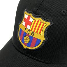 画像2: Icon Sports FC Barcelona Shield 6Panel Dad Hat Black / FCバルセロナ 6パネル キャップ ブラック (2)