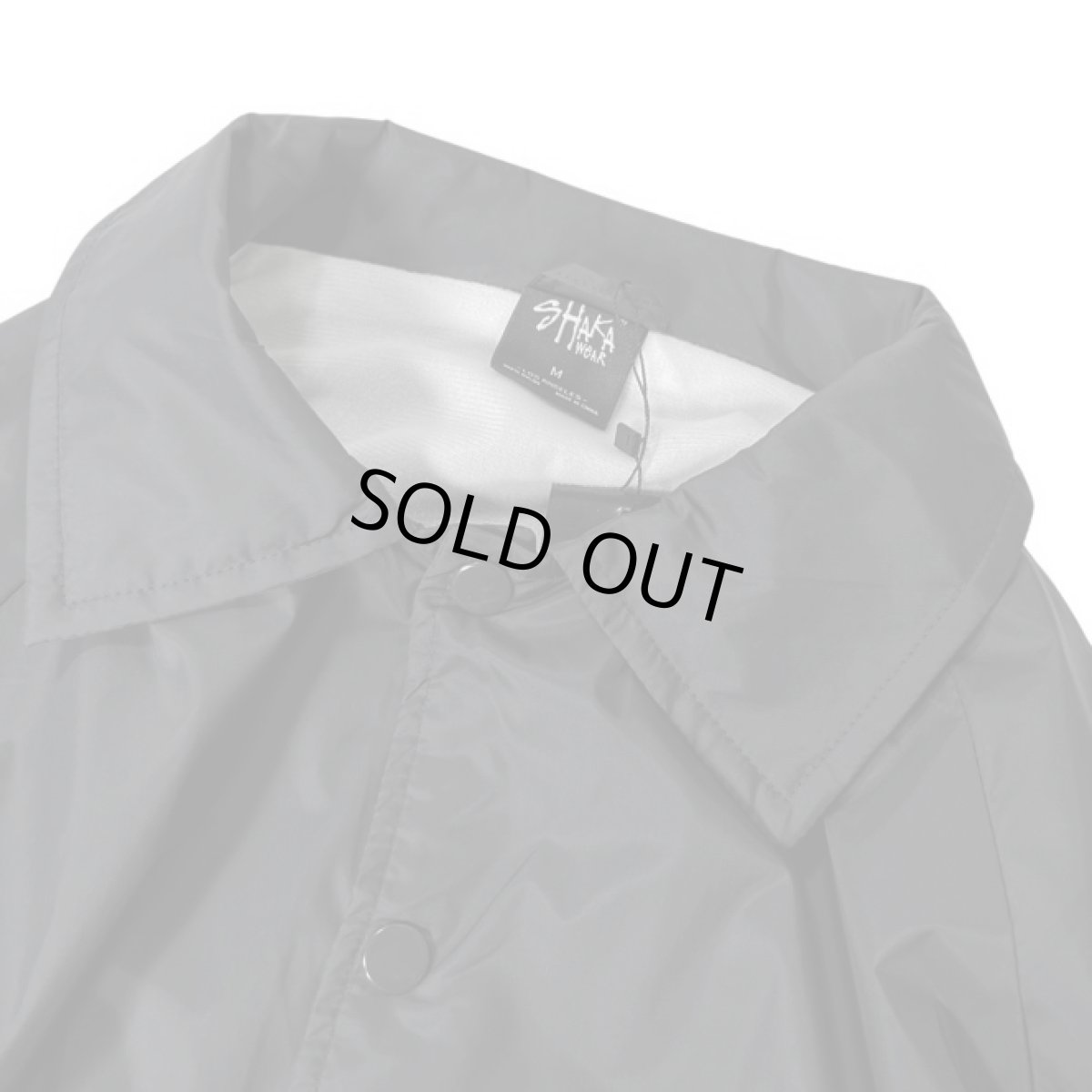 画像2: Shaka Wear Nylon Coach Jacket - Black (2)