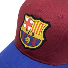 画像2: Icon Sports FC Barcelona Iconic 6Panel Dad Hat Wine / FCバルセロナ 6パネル キャップ ワイン (2)