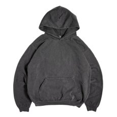 画像1: Los Angeles Apparel 14oz Garment Dye Heavy Fleece Hoodie - Vintage Black (1)