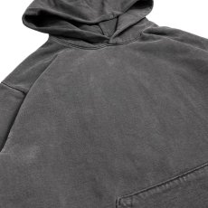画像4: Los Angeles Apparel 14oz Garment Dye Heavy Fleece Hoodie - Vintage Black (4)