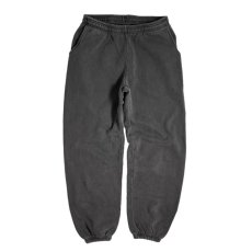 画像1: Los Angeles Apparel 14oz Garment Dye Heavy Fleece Sweat Pants - Vintage Black (1)