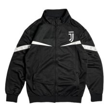 画像1: Juventus F.C. Adult Full Zip Truck Jacket Black / ユヴェントスFC ストライカー フルジップ トラックジャケット ブラック (1)