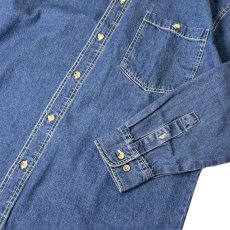 画像3: Cobra Caps L/S Heavyweight Denim Shirts Indigo / コブラ ロングスリーブ デニム シャツ インディゴ (3)