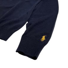 画像5: Polo Ralph Lauren Crest Embroidery Cotton Sweater Navy / ポロ ラルフローレン コットン クルーネック セーター ネイビー (5)