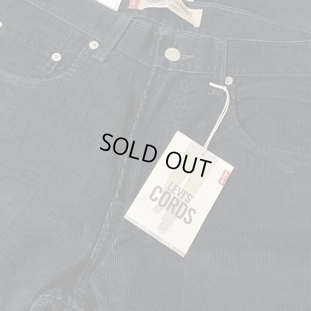 画像5: Levi's 569-1011 Loose Straight Corduroy Pants - Black (5)