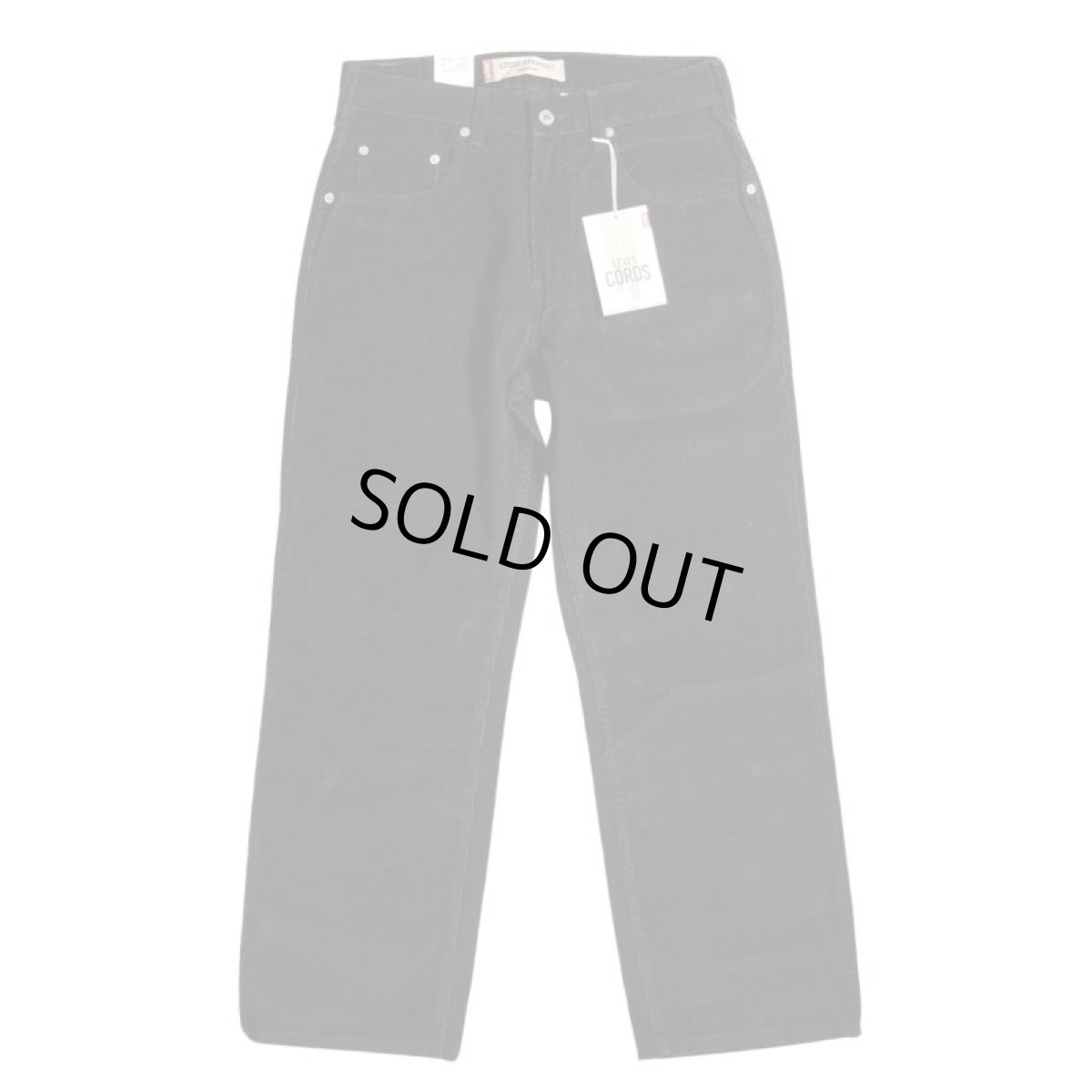 画像2: Levi's 569-1011 Loose Straight Corduroy Pants - Black (2)