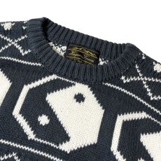 画像2: Hagerstown Yin Yang Sweater Vintage Black / ヘイガーズタウン インヤン セーター ヴィンテージブラック (2)