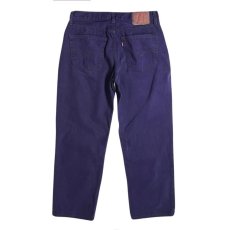 画像2: RAWDRIPｘUchida Dyeing Factory Custom Levi's 550 Relaxed Fit Jeans PurpleｘBlack / ロウドリップｘ内田染工場 カスタム リーバイス 550 リラックスフィット デニム パープルｘブラック (2)