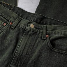 画像7: RAWDRIPｘUchida Dyeing Factory Custom Levi's 550 Relaxed Fit Jeans GreenｘBlack / ロウドリップｘ内田染工場 カスタム リーバイス 550 リラックスフィット デニム グリーンｘブラック (7)