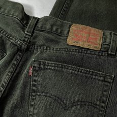 画像4: RAWDRIPｘUchida Dyeing Factory Custom Levi's 550 Relaxed Fit Jeans GreenｘBlack / ロウドリップｘ内田染工場 カスタム リーバイス 550 リラックスフィット デニム グリーンｘブラック (4)