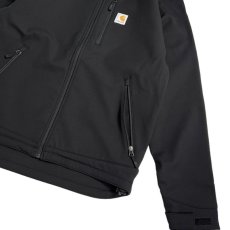 画像7: Carhartt USA Rain Defender® Relaxed Fit Heavyweight Softshell Jacket Black / カーハート レインディフェンダー リラックスフィット ヘビーウェイト ソフトシェル ジャケット ブラック (7)