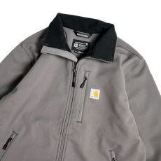 画像8: Carhartt USA Rain Defender Relaxed Fit Heavyweight Softshell Jacket - Charcoal (8)