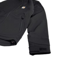 画像5: Carhartt USA Rain Defender® Relaxed Fit Heavyweight Softshell Jacket Black / カーハート レインディフェンダー リラックスフィット ヘビーウェイト ソフトシェル ジャケット ブラック (5)