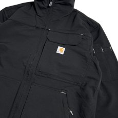 画像4: Carhartt USA Super Dux Relaxed Fit Lightweight Mock-Neck Jacket - Black (4)