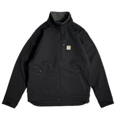 画像1: Carhartt USA Rain Defender Relaxed Fit Heavyweight Softshell Jacket - Black (1)