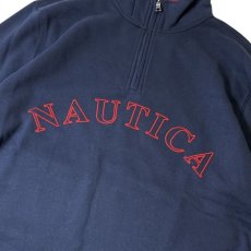 画像3: Nautica Sustainably Crafted Quarter-Zip Colorblock Sweatshirts Navy / ノーティカ サステナブリー クォータージップ カラーブロック スウェット ネイビー (3)