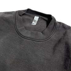画像2: Los Angeles Apparel 14oz Garment Dye Heavy Fleece Crewneck - Vintage Black (2)
