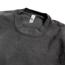 画像2: Los Angeles Apparel 14oz Garment Dye Heavy Fleece Crewneck Vintage Black / ロサンゼルスアパレル 14オンス ガーメントダイ ヘビーフリース クルーネック スウェット ヴィンテージブラック (2)