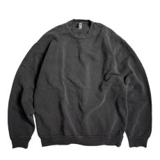 画像1: Los Angeles Apparel 14oz Garment Dye Heavy Fleece Crewneck - Vintage Black (1)